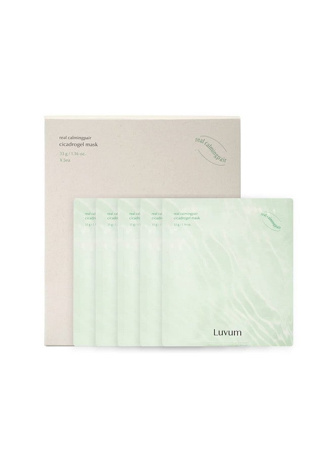 LUVUM Centella Hydrogel Mask Gelinfused Soothing Formula Advanced Centella For Skin Calming Ideal For Sensitive Skin Korean Skin Care Essence 5Pack - Image 1
