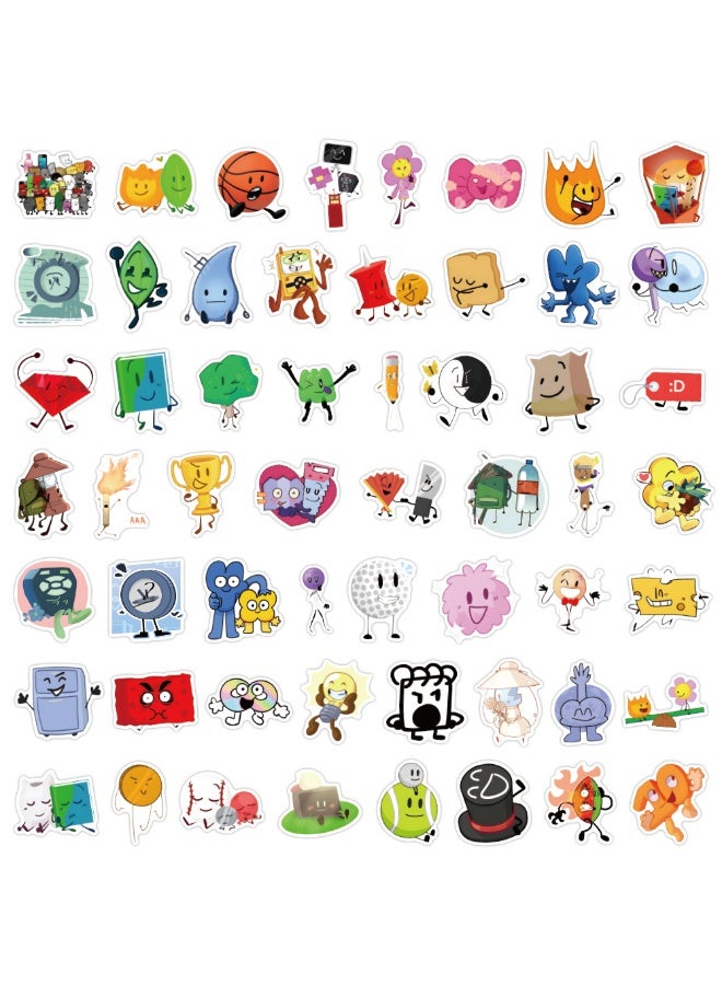 NIBEMINENT 55 Pcs Battle For Dream Island Deco Kit Waterproof Stickers, High Definition Printing Bright Colors, Suitable for Laptop Skateboard Luggage Water Bottle Guitar DIY - Image 1