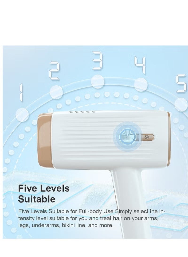 KinseiBeauty E3 Hair Removal Device At-Home Hair Removal with Ice Cooling With Three Lenses, One For Body Hair, One For Removing Wrinkles And Tightening The Skin, And One For Removing Acne  - Image 4