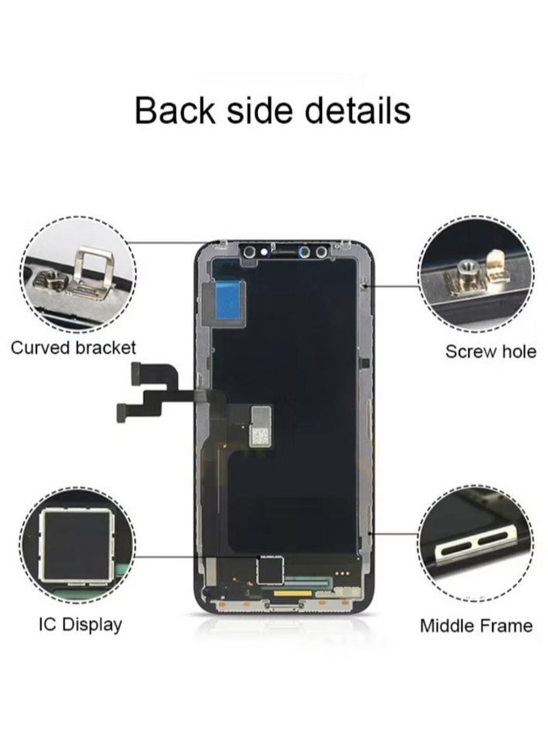 جي إكس شاشة بديلة GX LCD لهاتف iPhone XS Max مع شاشة لمس كاملة – أسود - Image 5