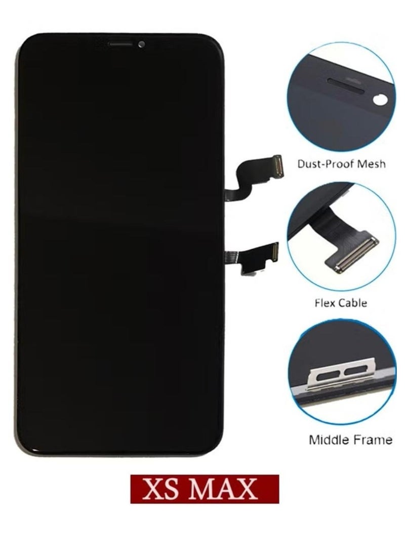 جي إكس شاشة بديلة GX LCD لهاتف iPhone XS Max مع شاشة لمس كاملة – أسود - Image 3