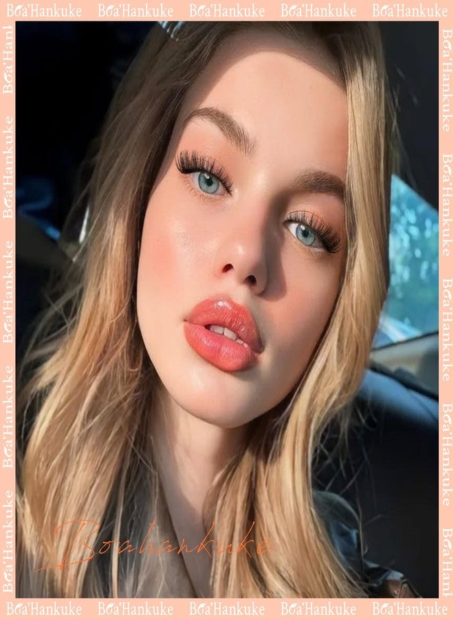 Boahankuke False Eyelashes Mink Lashes Full 18MM Cat Eye Lashes D Curvature Wispy Fake Lashes 8D Natural Strip Lashes Volume Lightweight Lashes Pack with Soft Cotton Band,7 Pairs - Image 4