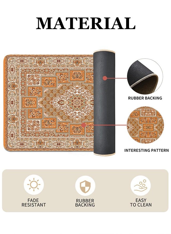 2 PCS Kitchen Floor Mats Rugs Set, Cushion Floor Carpet, Waterproof, Oil Resistant and Anti-Fatigue PU Standing Mat for Kitchen, Floor, Office, Sink, Laundry 45*75CM+45*120CM - Image 2