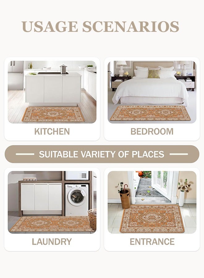 2 PCS Kitchen Floor Mats Rugs Set, Cushion Floor Carpet, Waterproof, Oil Resistant and Anti-Fatigue PU Standing Mat for Kitchen, Floor, Office, Sink, Laundry 45*75CM+45*120CM - Image 4