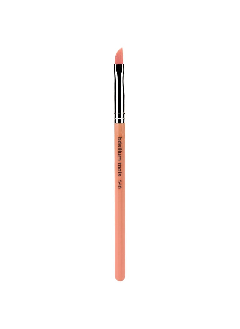 Bdellium Tools Bdellium Tools Professional Makeup Brush - Pink Bambu Series 548 Dagger Lip - With Soft Synthetic Fibers, For Precise Lip Definition (Pink, 1pc) 