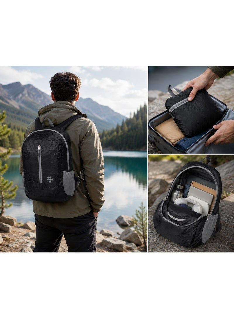 MAGELLAN Foldable Backpack 18 Inch – Lightweight Packable Travel Backpack with Multiple Pockets – Compact Foldable Daypack for Travel, Hiking & Daily Use – 18.5 x 10.25 x 10 Inch - Image 5