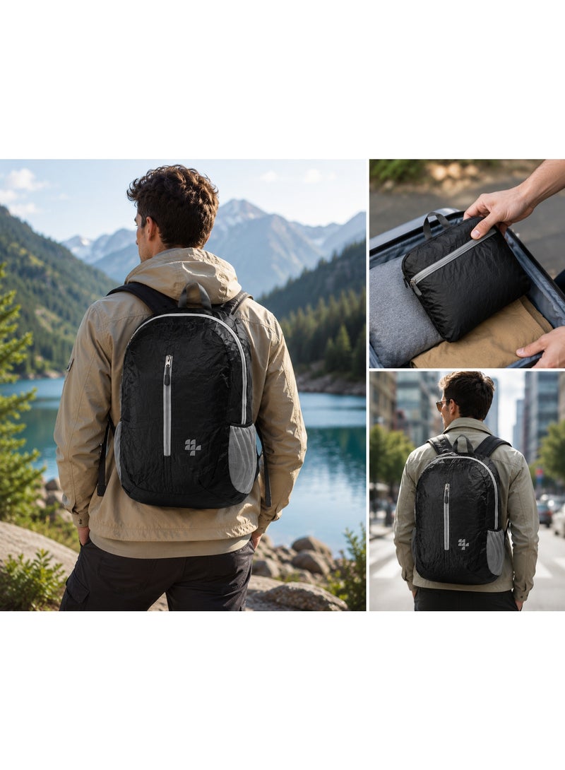 MAGELLAN Foldable Backpack 18 Inch – Lightweight Packable Travel Backpack with Multiple Pockets – Compact Foldable Daypack for Travel, Hiking & Daily Use – 18.5 x 10.25 x 10 Inch - Image 3