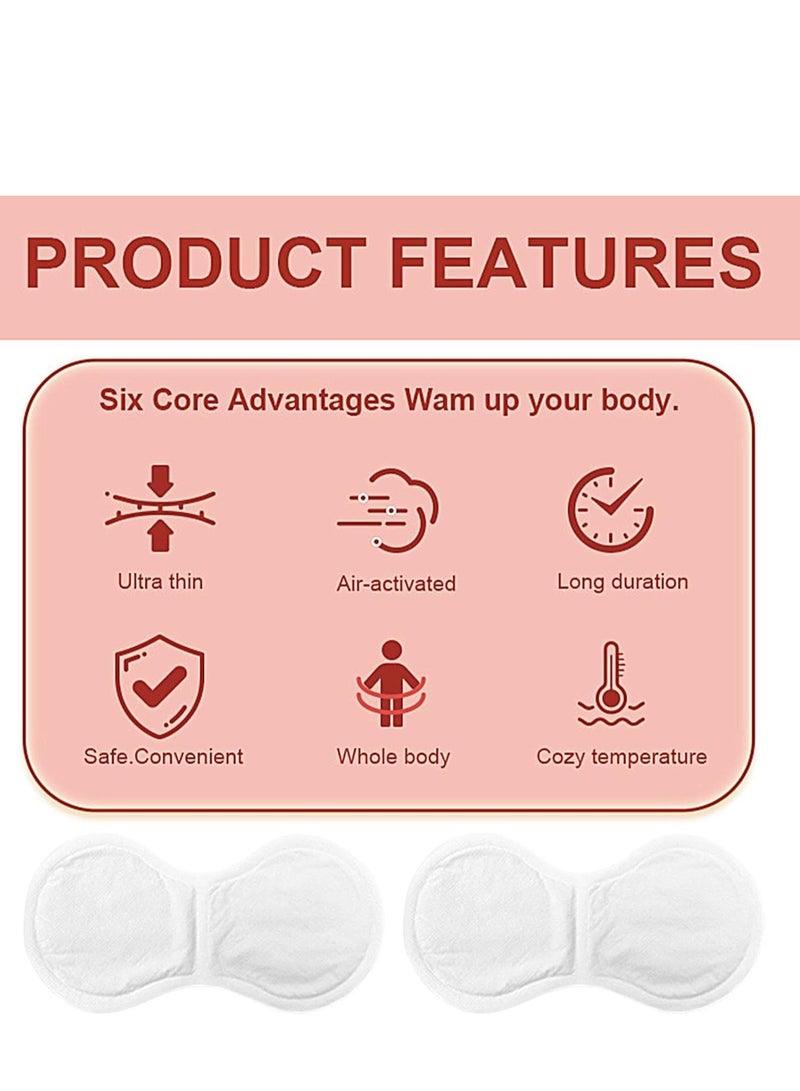 Hodaf Heat Patches for Period Pain Relief u0026 Period Cramps, Portable Menstrual Heating Pad, Air-Activated Adhesive Heating Patches for Cramps, Suitable for All Skin Types, 5 Packs - Image 5