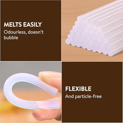 ProKart Premium 10 Pc Clear 7mm - Hot Melt Glue Sticks Strips Melting Adhesive for Handmade, Craft DIY, Home, Office & Classroom Project Craftwork Fix & Repairs (10 Pc Glue Sticks, 7mm) - Image 2