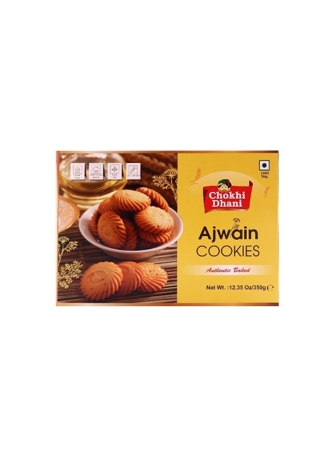 Chokhi Dhani Ajwain Cookies - 350 gm| Digestive Cookies | Tea Time Snacks | Bakery Biscuits - Image 4