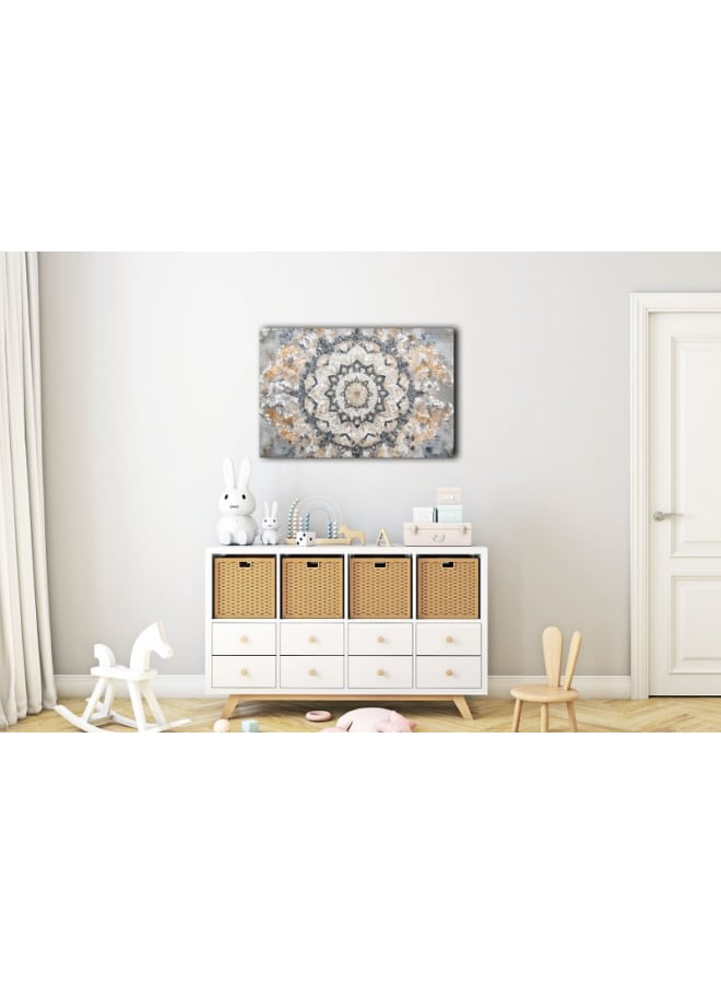 Home Gallery Symmetrical Mandala Pattern Canvas Wall Art Printed - Image 5