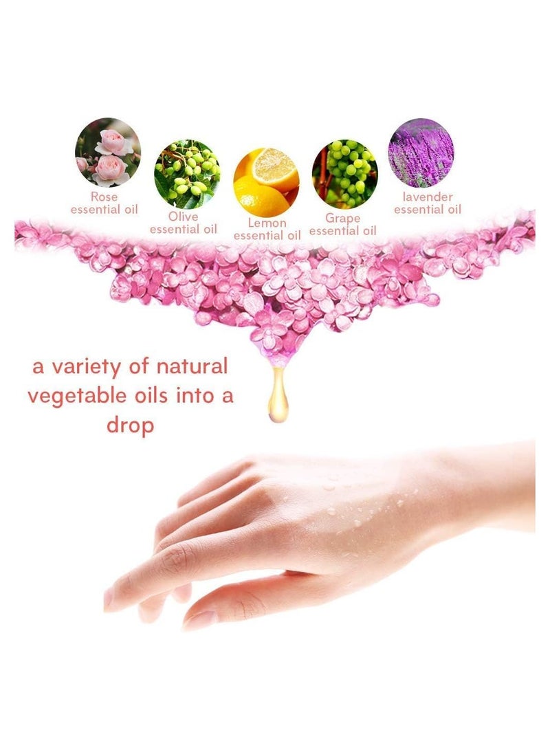 Generic Pair Gel Spa Gloves Moisturizing Gloves for Dry Hand Treatments, Cotton Hand Lotion Gloves Night Moisture Gloves, Silicone Glove to Soften Dry Cracked Skin (Pink)  - Image 5