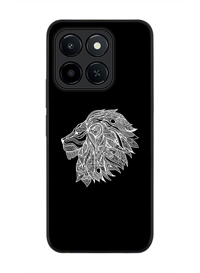 غطاء Honor X6c، حماية كاميرا نحيفة، غطاء هاتف مضاد للصدمات - تجريدي أسد