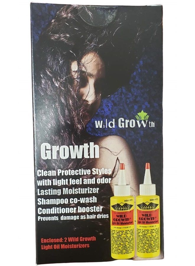 Wild Growth Light Oil Moisturizer, Clear, 4 Fl Oz (Pack of 2) - Image 3
