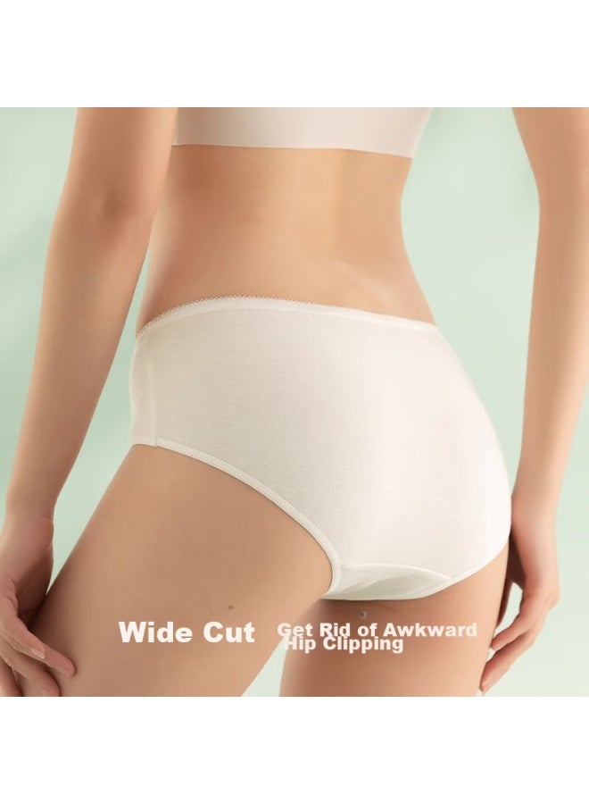 Sometimes, Disposable Cotton Underwear For Women, Pure Cotton, No Washing Required, For Pregnant Women, Postpartum Women, During Menstruation, For Travel, Individually Packaged, Size L - Image 3