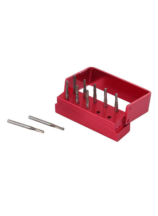 Generic - 10pcs/Set High Speed Dental Tungsten Steel Bur Crown Metal Cutting Burs for Polishing Dental Lab Burs - Image 1