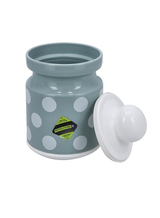 Royalford Classic Spice Jar, RF10875, 1.5L Plastic Jar with Lid | BPA-Free Food Cereal Air-Tight Containers | Ideal For Flour, Sugar, Coffee, Candy, Spice Jars Grey - Image 3