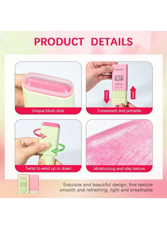 SWETIYOU Blush Stick For Cheeks And Lips, Onthego Blush, Hydrating Solid Cheek Tint, Multiuse Blush Makeup Stick For Beautiful And Natural Shades, Tinted Moisture Stick Ued On Eyes Lips And Cheeks  - Image 5
