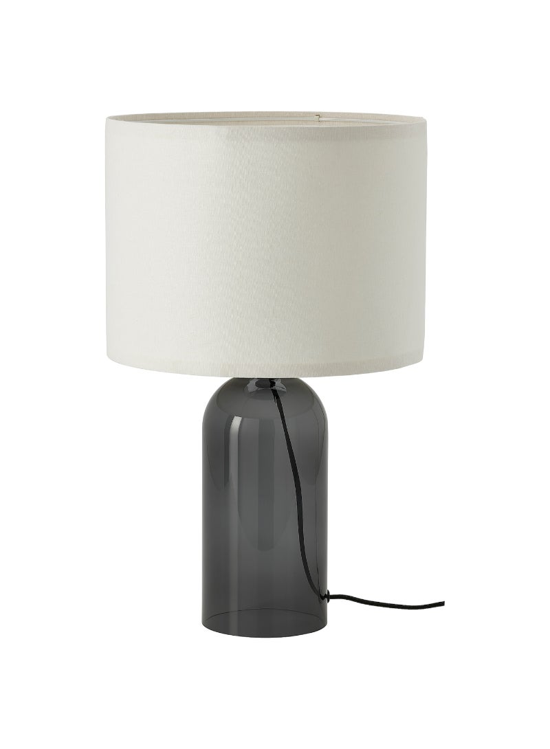IKEA FRAKTA Table lamp - smoked glass/white - 52 cm - Image 1