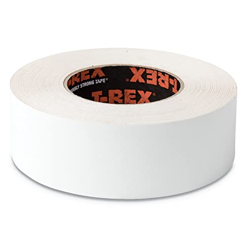 T-REX Ferociously Strong Tape, Duct Tape with UV Resistant & Waterproof Backing for Wood Brick Concrete and More, 30 yd. x 1.88", White, 1-Roll (241534) - Image 2