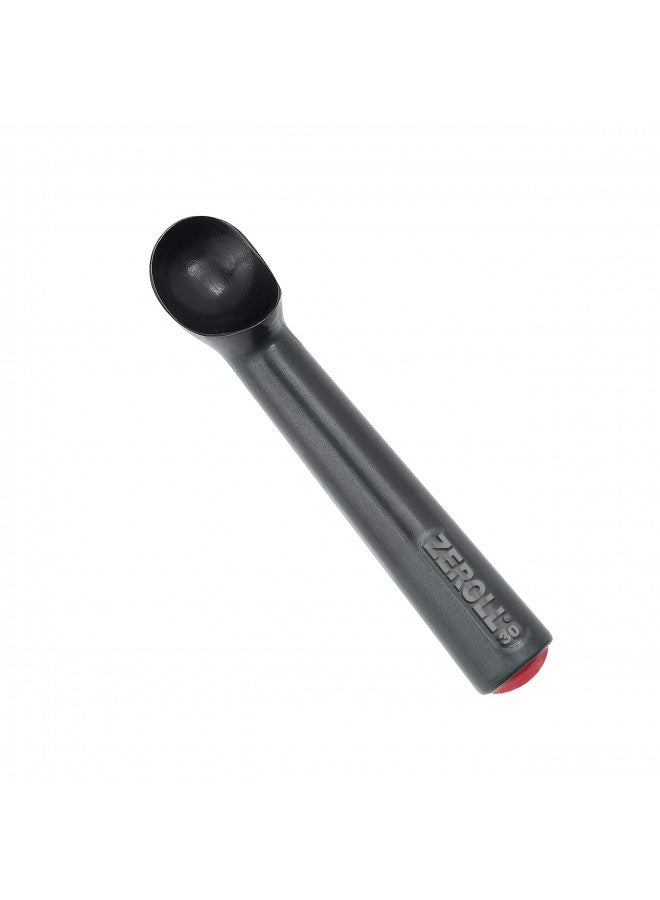 Zeroll Zerolon Hardcoat Anodized Commercial Ice Cream Scoop with Unique Liquid Filled Heat Conductive Handle Easy Release Made in USA, 1-Ounce, Black