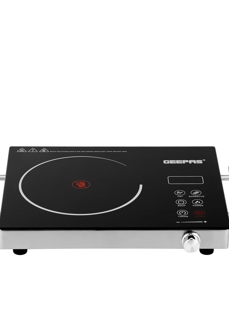 Geepas 4 Digit LED Display 2000W Digital Infrared Cooker GIC6920|Elegant Design, Fireproof material, Stainless steel body| Overheat protection, over current protection, high & low voltage protection - Image 2