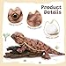BENINY 6 Pcs Bearded Dragon Lizard Stuffed Animal Large Yellow Iguana Plush Toy 28 with 3 Babies Reptile Gift Set for Boys Girls Kids - Image 4