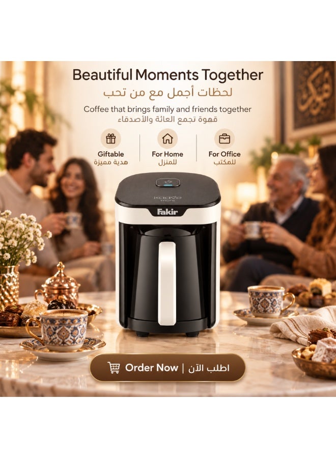 Fakir Automatic Turkish Coffee Maker with Anti-Overflow System, 4 Cups, White/Black - Image 5