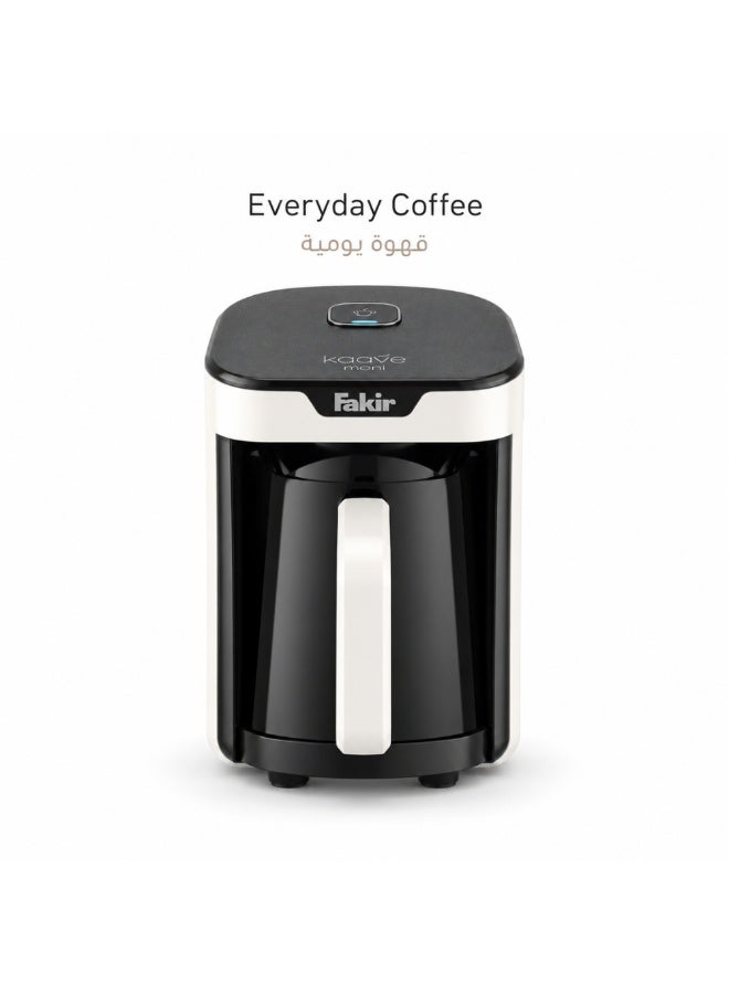 Fakir Automatic Turkish Coffee Maker with Anti-Overflow System, 4 Cups, White/Black - Image 1