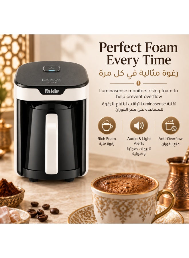 Fakir Automatic Turkish Coffee Maker with Anti-Overflow System, 4 Cups, White/Black - Image 3