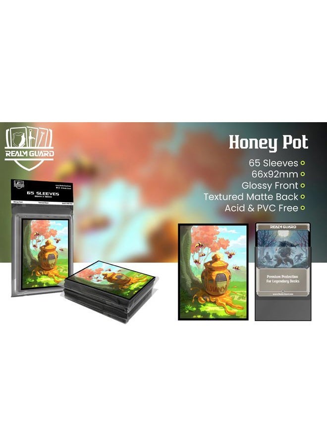 Realm Guard Princess Characters - 65ct Textured Matte TCG Card Art Sleeves (Honey Pot) - Image 2