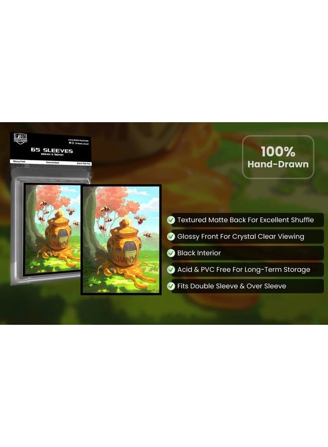 Realm Guard Princess Characters - 65ct Textured Matte TCG Card Art Sleeves (Honey Pot) - Image 4