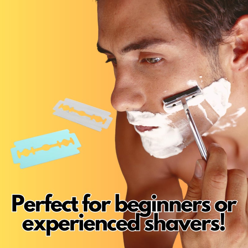 G.B.S GENTS Double Edge Razor Blade Sample Pack, Variety of 16 Safety Blades - Image 2