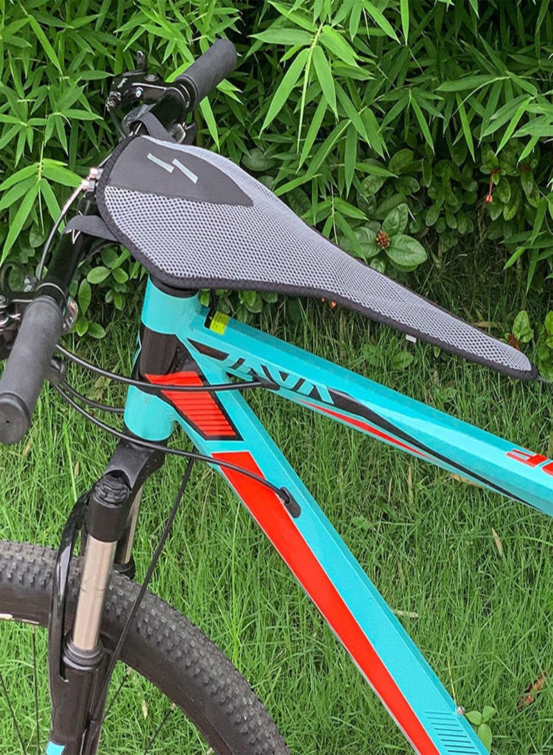 GGOOT Bike Sweat Guard, Bike Sweat Guard Bike Frame Protector with Adhesive Design, Bike Sweat Net Cover for Road & Mountain Bike Indoor Cycling Training  - Image 2