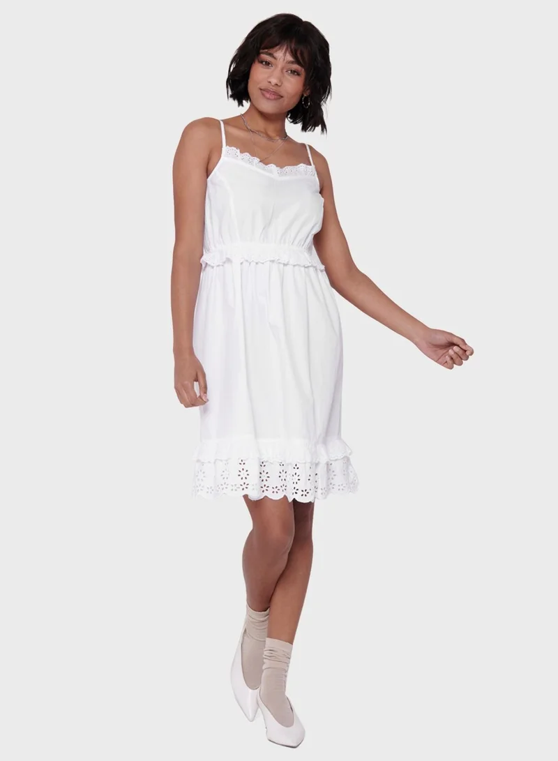 Jacqueline de Yong Lace Trim Cami Dress