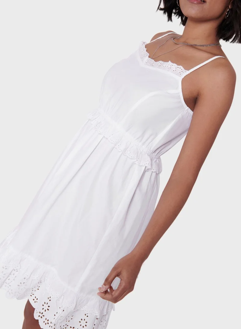 Jacqueline de Yong Lace Trim Cami Dress