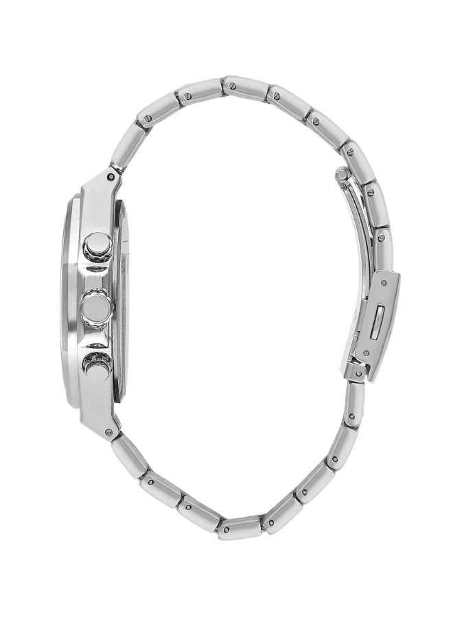 Slazenger SLAZENGER Men's Watch, Multi Function Display and Metal Strap - SL.9.2106.2.05, Silver