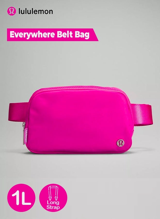 Lululemon Everywhere Belt Bag, Compact and Convenient Belly Bag with Zippered Pockets, Easy Access Exterior Pocket and Interior Essentials Pocket for On the Go Storage, Pink - Image 1