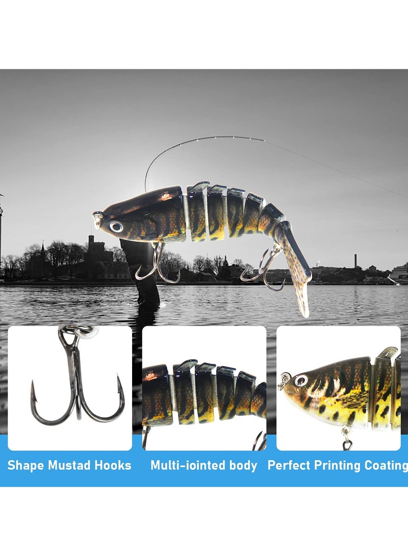 Generic 3-Piece Routine Sub Hard Bait 15.5g Multi Section Fish 7-Section Lure Biomimetic Bait Fake Bait Set 10cm  - Image 4