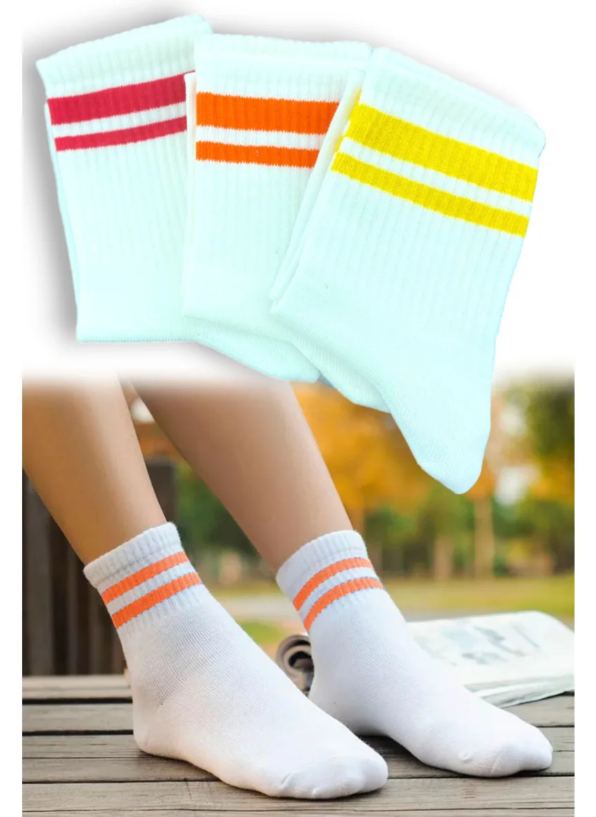 Esinti Men's Socks Women's Socks Sports Socks Colorful Socket Socks Men's Long Summer Thin Socks 3 Pieces