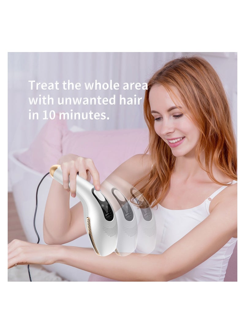 ديس جهاز إزالة الشعر بالليزر GP590 Plus غير محدود ومضات IPL للتبريد 0.9 ثانية، آلة إزالة الشعر الدائمة غير المؤلمة مع 3 مصابيح (HR+AC+SR) فضي - Image 4