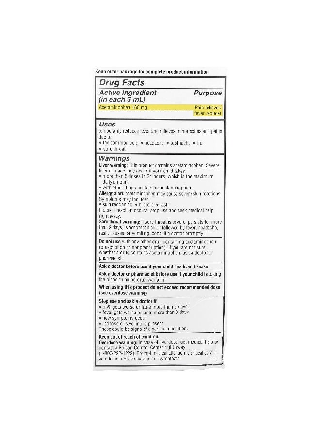 Genexa Genexa, Infants' Pain & Fever, Organic Cherry, 160 mg, 2 fl oz (59 ml)  - Image 2