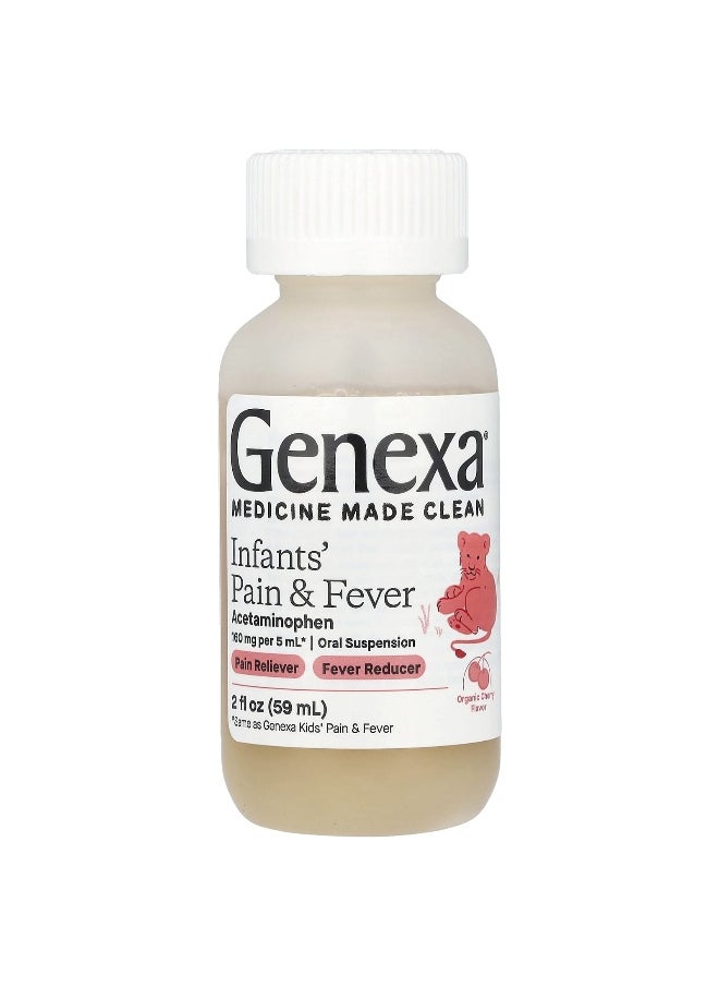 Genexa Genexa, Infants' Pain & Fever, Organic Cherry, 160 mg, 2 fl oz (59 ml)  - Image 4