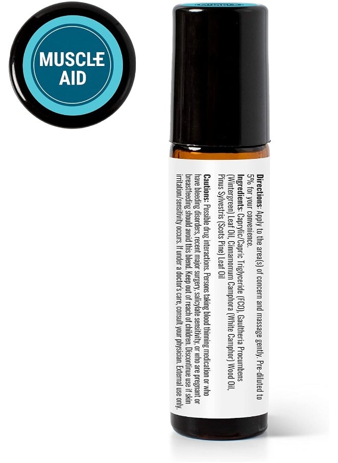 Plant Therapy - Plant Therapy Muscle Aid Synergy Pre-Diluted Roll-On 10 mL (1/3 oz) 100% Pure, Therapeutic Grade - Image 1