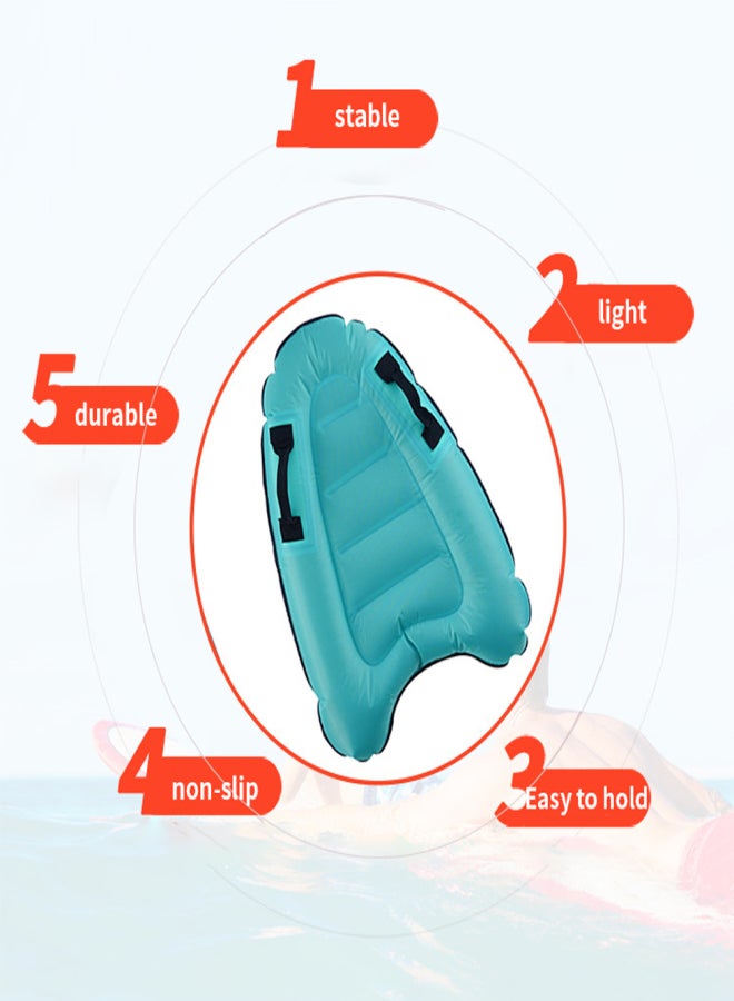 Outdoor Inflatable Surfboard Surfing Board Learn to Swim Safely Lightly Kick Board Surfing Swimming Bodyboard - Image 3