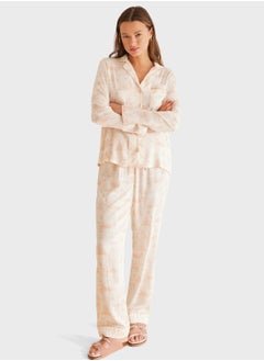 Printed Long Pyjama Set