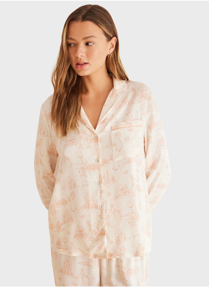 women'secret - Printed Long Pyjama Set - Image 1