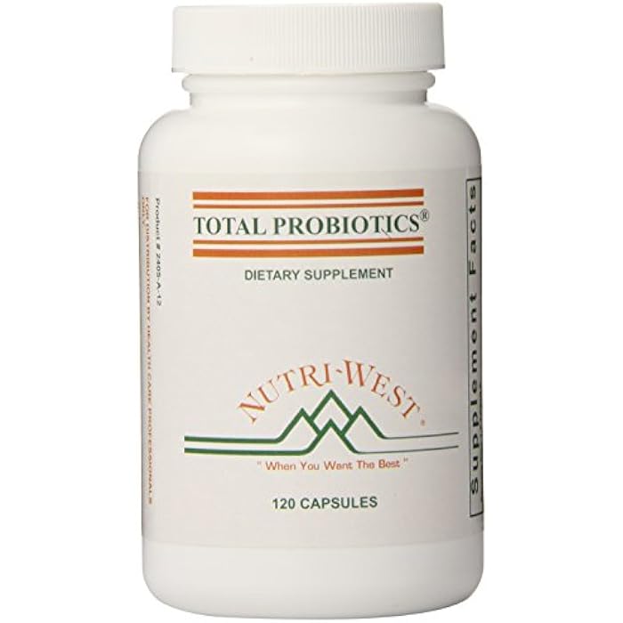 nutri-west Total Probiotics 120 Capsules, 2.4 Ounce - Image 1