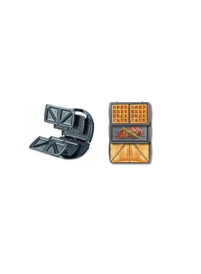 سيتي ماكينة صنع الساندويتش متعددة الوظائف 3 في 1 (شواء ، توست ، وافل ) - Image 3