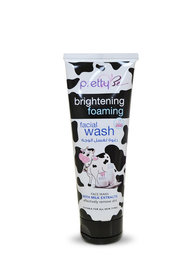 Pretty Be Brightening Foaming Facial Face Wash with Milk Extracts, Suitable for All Skin Types 100ml - Image 1
